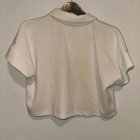 Lanston‎ Sport Cuff Sleeve Polo Shirt Half Zip in Ivory Sz L - Picture 4 of 6
